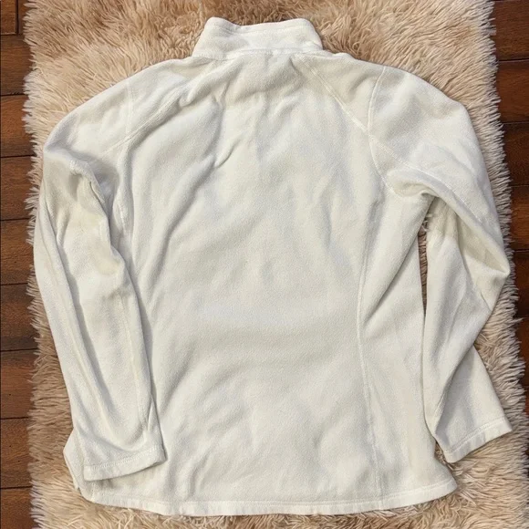 HP🌈 The North Face 1/4 Zip Fleece Pullover White Medium - Picture 5 of 6